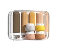 Kit Voyage Produit Toilette, Flacons de Voyage en Silicone, Flacon Voyage Rechargeable et Étanche Contenant Voyage Set de Bouteilles de Voyage 14 Pièces avec Trousse de Toilette (Coloré)