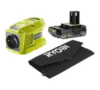 Kit voyage - RYOBI - Panneau Solaire 21 W + Transformateur / chargeur RY18BI150B-0 + 1 batterie lithium+ 18 V 2,0 Ah