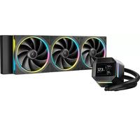 DeepCool Kit Watercooling LM360 – CPU 360 mm, écran IPS 2,4 pouces, 3×120 mm PWM, Noir