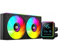 Mars Gaming Refroidissement liquide AIO ML-LCDPRO240 500W TDP, Écran 2,8" LCD, 2×120mm ARGB Noir