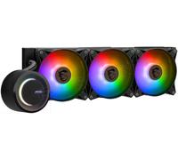 MSI MAG CORELIQUID E360 Kit Watercooling CPU, Plaque Froide en Cuivre Agrandie, Tête Waterblock ARGB & Ventilateurs FDB, Double Chambre, Radiateur Split-Flow, Mystic Light, Compatible AMD & Intel