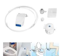 Kit Wc Japonais Plastique Abs Douchette Toilette Hygiène Contrôle Cinq Niveaux Yonis Blanc