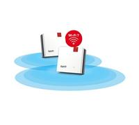 AVM FRITZ! Mesh Set 1700 Répéteur Wi‑Fi Lot de 2 – 3 600 Mbit/s – Couverture 3–5 pièces
