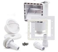Kit Wiltec skimmer de surface avec buse d'entrée, grand panier de récupération pour aspiration et filtration de piscine