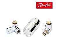 Kit X-TRA droit pour radiateurs ou décors- CHROME - DANFOSS - 013G4003