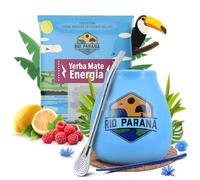 Kit yerba maté Rio Parana Energia 50g calebasse céramique bombilla nettoyant
