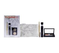 Kit yeux MAC Snowtrance pour femme - Duo de 4 fards paupi res 0,1 oz, Mascara MAC Stack 0,41 oz - Noir, Crayon eye-liner gel MAC Colour Excess