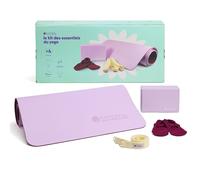 Kit yoga complet avec tapis, brique, sangle et chaussettes