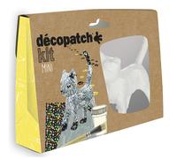 [KIT012O] Décopatch décopatch Kit papier mâché "Chat", 5 pièces
