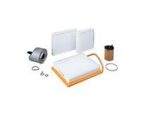 KIT7 Filtration Auto PURFLUX - 4 Filtres (Huile, Air, Carburant, Habitacle) + Joint & Bouchon de Vidange - CITROEN C3, C4 Cactus, DS3, PEUGEOT 208, 2008 1.6 BlueHDi, Blanc