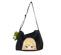Kitagawa Marin Sac à bandoulière Anime mignon sac à bandoulière 30 x 20 x 20 cm Sac à main de voyage en toile Sac à bandoulière Sac à main Adolescent Grande capacité Sac à main, Noir Type2, 30*20*20cm
