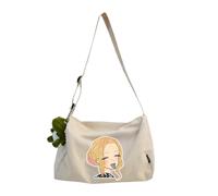 Kitagawa Marin Sac à bandoulière Anime mignon sac à bandoulière 30 x 20 x 20 cm Sac à main de voyage en toile Sac à bandoulière Sac à main Adolescent Grande capacité Sac à main, Blanc cassé Type 1, 30
