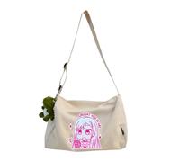 Kitagawa Marin Sac à bandoulière Anime mignon sac à bandoulière 30 x 20 x 20 cm Sac à main de voyage en toile Sac à bandoulière Sac à main Adolescent Grande capacité Sac à main, Blanc cassé Type 5, 30