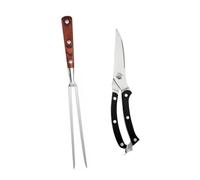 KITANDOVE 1 Ensemble Kit de Couteaux à Découper de Barbecue Inoxydable de Ustensiles de Grillade Pratiques Faciles pour Cuisine Camping