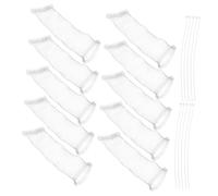 KITANDOVE 10 Pièces filtrant pour lave-linge machine à laver pièges à peluches pour évier à linge inoxlm grillage fin haut à linge bas -arrosage piège à charpie pour Silver