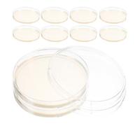 KITANDOVE 10 pièces Lot de Plaques de Gélose Portables pour Laboratoire Supports Expérimentation Nutrition Bactérienne Boîtes Pétri Prêtes à Emploi pour Culture et Analyse Scientifique