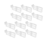KITANDOVE 12pièces Diviseur Réfrigérateur Réglable Séparateurs Pratiques Pour Organisation Optimale Des Espaces De Rangement Le Frigo