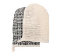 KITANDOVE 2 pièces Exfoliants Double-face en Sisal pour Gommage Corps Massage Apaisant et Nettoyage Profond Lot pour Hommes et Femmes