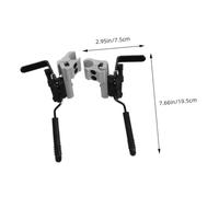 KITANDOVE 2 Pièces Freins Manuels Alliage Aluminium pour Pliant Remplacement avec Montage Latéral et Faciles à Utiliser Adaptés pour Maisons et Établissements de Santé Lot