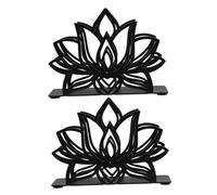 KITANDOVE 2 pièces Porte-serviettes Métal Forme de Lotus Support Vertical Stable et Élégant pour Table Distributeur de Serviettes de Table Pratique pour Cuisine Restaurant et Pique-