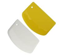 KITANDOVE 2 Racloirs à Bol Multifonctions en Plastique Coupe-Pâte et Racloir à Gâteau 2 Pièces Outil Cuisine pour Pâtisserie et Préparation de Pâte Facile à Nettoyer et Ergonomique