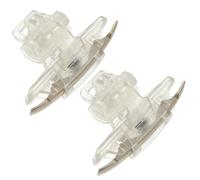 KITANDOVE 2paires Manette De Jeu Mobile avec Boutons De Tir pour Smartphone Contrôleur De Jeu Transparent pour Expérience De Tir Précise Et Confortable