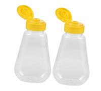 KITANDOVE 2pièces Bouteilles Plastique Pour Condiments Étanches Distributeur De Miel Réutilisable Pour Ketchup Moutarde Et Sauce Flacons