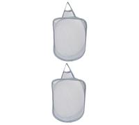 KITANDOVE 2pièces Panier à Linge Pliable Murale Grise De Rangement Multifonctionnel Pour Vêtements Jouets Et Serviettes Organisateur Pratique à Accrocher Pour Salle De Bain Chambre