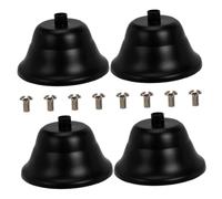 KITANDOVE 4 Pièces Lustre Plafond Plateau Auvent De Luminaire Plaque D'auvent De Plafond Quincaillerie Pour Suspension Matériel Léger Accessoires Légers Verrière De Plafonnier Black Le Fer