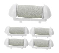 KITANDOVE 5 pièces Têtes de Rechange pour Polisseuse de Pied Électrique Exfoliants pour Éliminer Peau Dure Accessoire Pédicure Compatible Multi-marques Faciles à Nettoyer et Remplacer pour