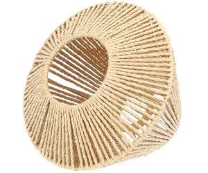 KITANDOVE Abat-jour Tressé Paille Pour Lampe Suspendue Style Rustique Décoration Élégante Pour Maison Restaurant Mariage Et Fête
