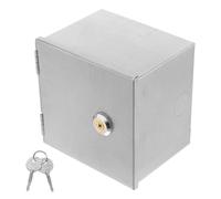 KITANDOVE Boîte Électrique Étanche Murale Acier Inoxydable avec Serrure Protection pour Prise de Voiture Électrique Capacité Spacieuse pour Câbles et Multiprises Coffret de Sécurité