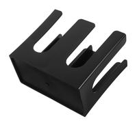 KITANDOVE Distributeur de Gobelets en Papier Noir Double Compartiment Grosse Capacité Organiseur pour Station de Café Support Résistant à l'usure Accessoire Pratique pour Bars et