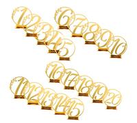 KITANDOVE Ensemble De 20 Numéros De Table Élégants En Acrylique Pour Mariage Anniversaire Anniversaire De Mariage Design Élégant Sûr