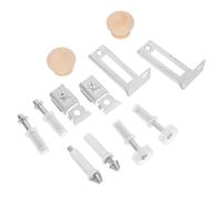 KITANDOVE Kit de Réparation Charnière Pivotante Métal pour Porte Pliante Double Pivot Central et Roulette de Guidage Quincaillerie Complète pour Placards et Penderies Remplacement Solide