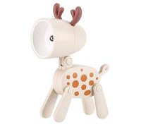 KITANDOVE Lampe De Nuit Led Animaux Carton Veilleuse Pour Garçon Fille Lampe De Chevet Portable Avec Éclairage Décoration De Chambre Amusante Gris Petit Cerf