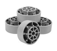 KITANDOVE Lot De 4 Patins Anti-vibrations Pour Lave-linge (2,5 Cm) Tapis Antidérapant En Tpu Pour Réfrigérateur Et Machine à Laver Gris