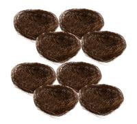 KITANDOVE Nid D'oiseau Artificiel 16pcs Décoration De Plateau Faux Nid D'œuf D'oiseau pour Jardin Intérieur Extérieur