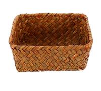 KITANDOVE Panier Tissé Main m Panier De Rangement En Jonc De Mer Rectangulaire Pour Fruits Et Légumes Utilisation La Cuisine Et Salon Pratique Et Décoratif