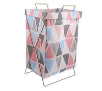 KITANDOVE Panière à Linge Pliable Avec Poignées Bac De Rangement Pratique Pour Vêtements Capacité Et Cadre Fer Pour Salle De Bain Buanderie