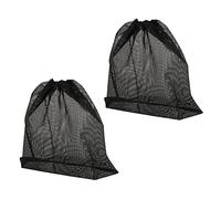 KITANDOVE Pochette Filet en Maille 45X45Cm pour Filtre De Pompe De Piscine Accessoire Universel avec Cordon De Serrage pour Aquariums Et Jardins Aquatiques