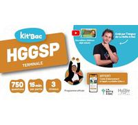 Kit'Bac HGGSP Terminale: 350 cartes, 750 questions et un mois d'abonnement à l'appli La Boîte à Bac pour réviser tout le programme d'HGGSP en s'amusant