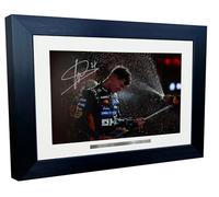 Kitbags & Lockers Cadre photo autographié avec signature de voiture Abu Dhabi McLaren MCL39 - 30,5 x 20,3 cm - Lando Norris Champion du monde 2025 - Cadeau 9