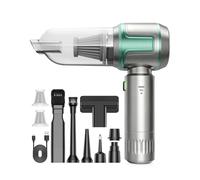 KITBEZN Aspirateur à Main, 26000PA Aspirateur Voiture sans Fil Puissant, 220000 TR/Min Moteur sans Balai, 4 en 1 Niveaux Réglables pour Poils d'animaux, Voiture, Maison, Vert