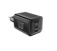 Kitbox Chargeur USB C Charge Rapide 120W 3-Ports Prise USB avec 65 W PD + 27W USBC USBA Adaptateur Secteur pour iPhone 17 16 15 Pro Max/Samsung Galaxy/Google Pixel/iPad,etc