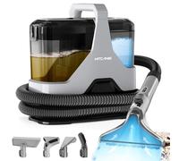 Kitcanis Shampouineuse 600W 78dB 15KPa Nettoyeur Canapé Tissu apporter 4 Tête de Remplacement pour Tapis, Moquettes, Meubles, Tissus, Poils d'animaux, Voiture & Plus Encore