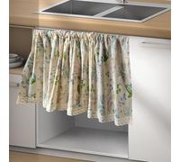 Kitche Veuve Curtais Over SIK Rod Pocket Kitche Curtai Kitche Curtais Lie Tier pour Kitche Salle De Bain Petites Veuves Court Petit MII Petite Chambre Veuve, Flat W*h, 140 * 160cm