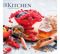 Kitchen | 2027 7 x 14 Inch (Hanging) Monthly Mini Wall Calendar | BrownTrout | Cooking Home