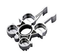 Kitchen Aerator Key Wrench - Multifunctional Design Feature, 4 pouces External Repair Device, Weatherproof Dishwasher Home Component, Durable Silver Metal Fastener | Utility Tool For Sinks & Faucets