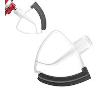 Kitchen-Aid Batteur de Bord Flexible, KFE5T Tête de fouet de rechange pour batteur sur socle Kitchen-aid 4,5-5QT, Accessoire Batteur pour crème d'œufs, bol mélangeur